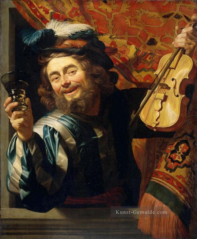 Fiddler Nachtkerzenlicht Gerard van Honthorst Ölgemälde